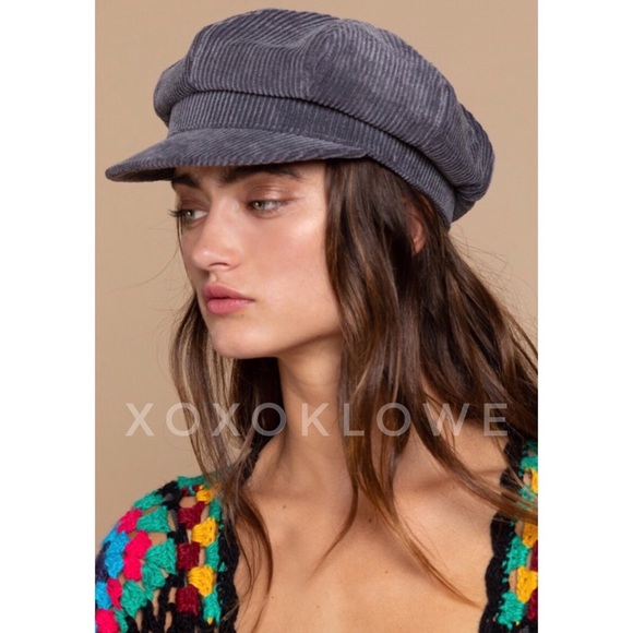 POL Accessories - POL Charcoal Gray Corduroy Cap